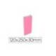SOBRE PAPEL BASIKA CELULOSA COLOR ROSA CON FUELLE XS 120X250X30 MM PAQUETE DE 25 UNIDADES