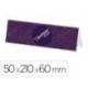 IDENTIFICADOR SOBREMESA MARCA ARCHIVO 2000 PREMIUM POLIESTIRENO CRISTAL TRANSPARENTE 50X210X60 MM