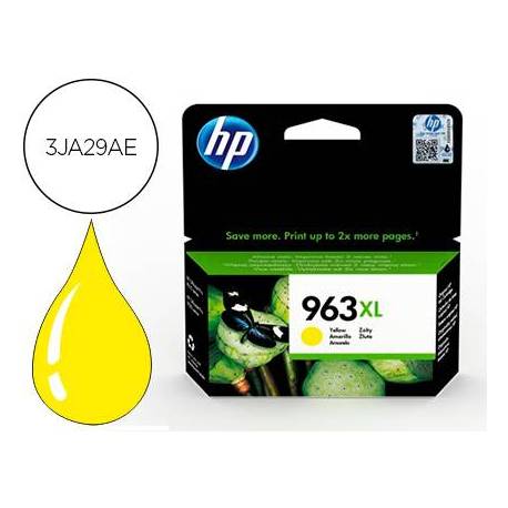 INK-JET HP 963 XL OFFICEJET PRO 9010 / 9020 / 9022 / 9023 / 9025 COLOR AMARILLO 1600 PAGINAS