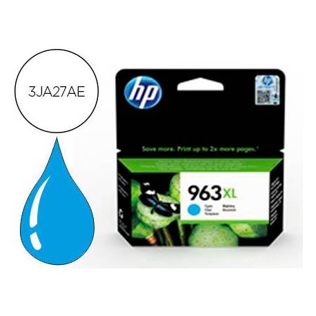 CARTUCHO INK-JET HP 963 XL COLOR CIAN 3JA27AE