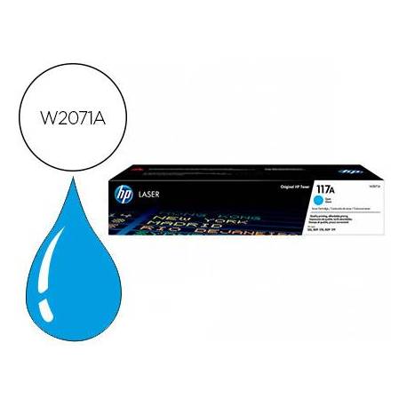 Toner HP 117A W2071A color Cian