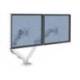 BRAZO PARA MONITOR FELLOWES SERIE EPPA AJUSTABLE ALTURA 2 PANTALLAS NORMATIVA VESA HASTA 10 KG COLOR BLANCO