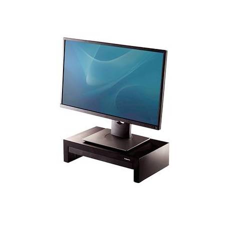 SOPORTE FELLOWES PARA MONITOR AJUSTABLE 3 ALTURAS CON BANDEJA NEGRO 406X111X244 MM HASTA 18 KG