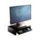 SOPORTE FELLOWES PARA MONITOR AJUSTABLE 3 ALTURAS CON BANDEJA NEGRO 406X111X244 MM HASTA 18 KG