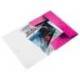 Carpeta de gomas Leitz Wow con solapas Polipropileno Din A4 Fucsia