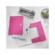 Carpeta de gomas Leitz Wow con solapas Polipropileno Din A4 Fucsia