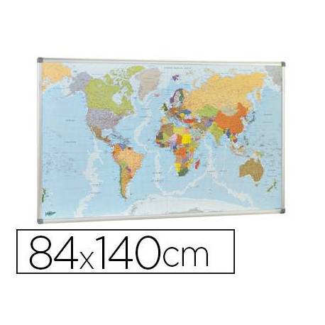 Mapa mural del mundo planisferio magnetico Faibo