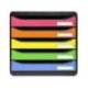 FICHERO CAJONES SOBREMESA MARCA EXACOMPTA BIG-BOX PLUS CLASSIC IDERAMA ARLEQUIN 5 CAJONES MULTICOLORES