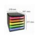 FICHERO CAJONES SOBREMESA MARCA EXACOMPTA BIG-BOX PLUS CLASSIC IDERAMA ARLEQUIN 5 CAJONES MULTICOLORES