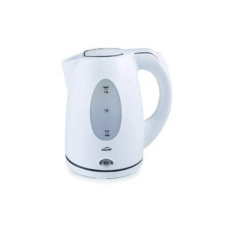 HERVIDOR DE AGUA MARCA LACOR ELECTRICO COLOR BLANCO POTENCIA 2000W CAPACIDAD 1,5 L