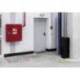 SIMBOLO ADHESIVO DURABLE PVC FORMA DE FLECHA PARA DELIMITACION SUELO AMARILLO 200X100X0,7 MM PACK DE 10 UDS