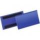 FUNDA DURABLE MAGNETICA 100X38 MM PLASTICO AZUL VENTANA TRANSPARENTE PACK DE 50 UNIDADES