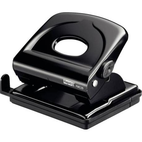 Taladrador Rapid FMC25 negro capacidad para 25 hojas
