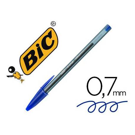 BOLIGRAFO BIC CRISTAL ULTRAFINE PUNTA FORMA AGUJA 0,7 MM COLOR AZUL