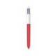 Boligrafo marca Bic Shine 4 colores Punta 1 mm cuerpo color Rojo