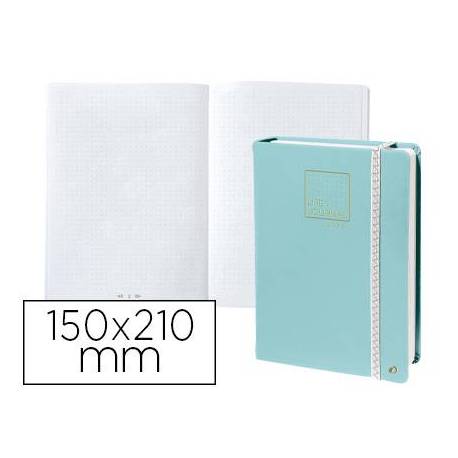 Libreta Quo Vadis Life Journal Infinite Dots 150x210 mm 224 hojas Puntos Tapa Similpiel color Verde