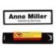 IDENTIFICADOR DURABLE PVC ANTIARAÑAZOS CON IMAN Y EFECTO LUPA COLOR NEGRO 67X17 MM