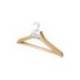 PERCHA ROZENBAL MADERA NATURAL BARNIZADA PACK DE 3 UDS