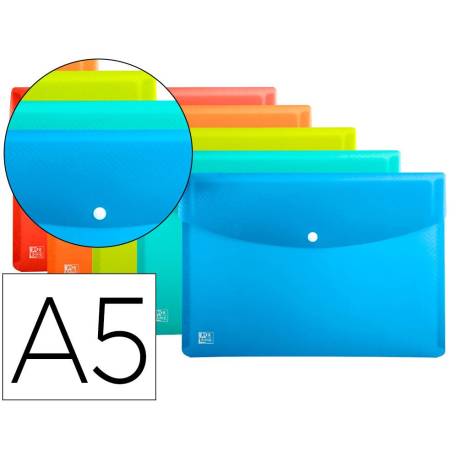 Carpeta sobre con broche Elba DIN A5 5 unidades Colores Surtidos
