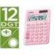 Calculadora Sobremesa Casio MS-20UC-BU 12 Digitos Rosa