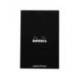 Bloc de notas perforado Rhodia Din A4 liso color Negro