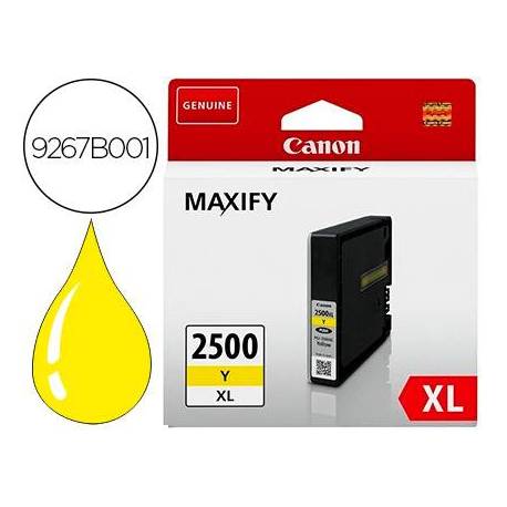 Cartucho Canon PGI-2500 XL Maxify amarillo 9267B001