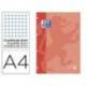 RECAMBIO COLOR OXFORD DIN A4 80 H CUADRO 5 MM 4 TALADROS MELOCOTON