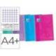 Bloc Oxford DIN A4+Ebook Cuadricula 5 mm COLORES SURTIDOS