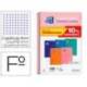 Bloc Oxford Folio Tendencia Cuadricula 4 mm 80 hojas COLORES SURTIDOS
