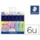 Rotulador Staedtler Textsurfer Pastel Fluorescente estuche 6 unidades