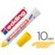Rotulador Edding 950 permanente amarillo opaco con punta gruesa y redonda de 10mm