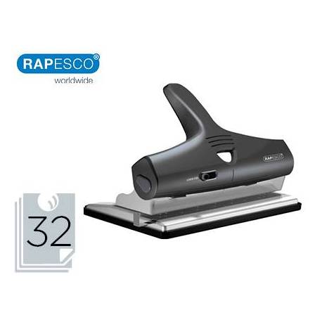 Taladrador Rapesco alu 95 ajustable capacidad de 32 hojas