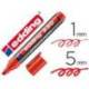 Rotulador Permanente Edding 330 Rojo Punta Biselada