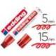 Rotulador Permanente Edding 850 Rojo Punta Biselada
