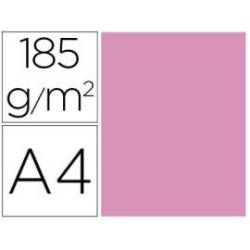 Cartulina Gvarro Rosa chicle A4 185 g/m2 Paquete de 50