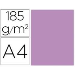 Cartulina Gvarro Malva A4 185 g/m2 Paquete de 50
