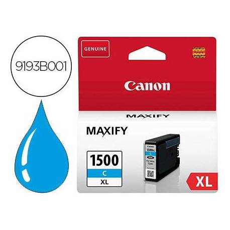 Cartucho Canon PGI-1500 XL cian N. 9193B001