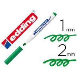 Rotulador para Pizarra Blanca Edding 661 Recargable Verde