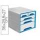 Fichero cajones CEP para 5 cajones mixtos Blanco/Azul