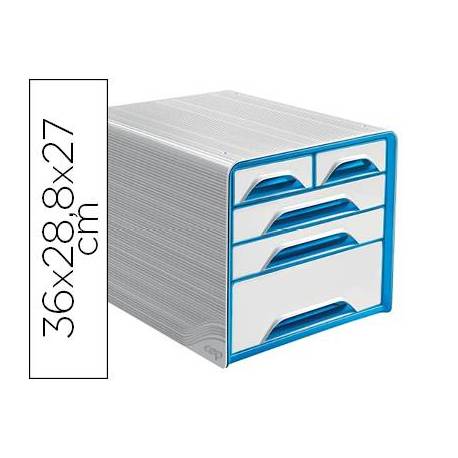 Fichero cajones CEP para 5 cajones mixtos Blanco/Azul