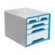 Fichero cajones CEP para 5 cajones mixtos Blanco/Azul