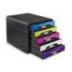 Fichero cajones CEP para 5 cajones Multicolor/Negro Flashy