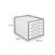 Fichero cajones CEP para 5 cajones Blanco/Negro