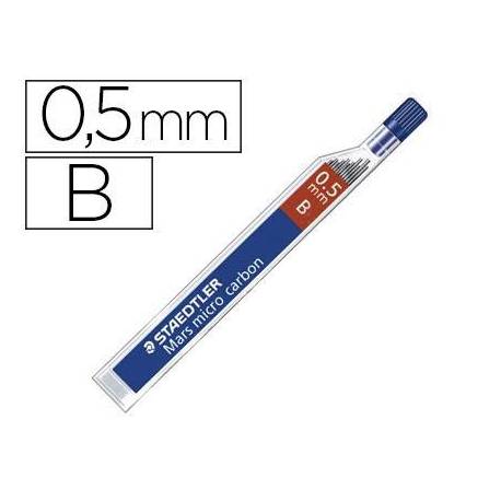Minas Staedtler Mars Micro 0,5 mm B grafito Tubo de 12 unidades