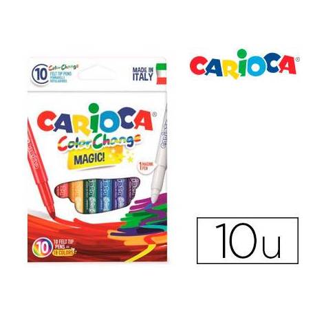 Rotulador Tinta magica carioca caja 10 unidades
