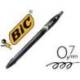 Bolígrafo Bic Gel-ocity Quick Dry Retráctil Punta Media 0,7 mm Color Negro