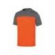 Camiseta manga corta Deltaplus color Naranja y Gris Talla L