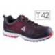 Zapatos de seguridad de Poliuretano DeltaPlus Negro y Rojo talla 42