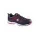 Zapatos de seguridad de Poliuretano DeltaPlus Negro y Rojo talla 41