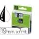 Cinta Dymo D1 Blanco Poliester 19mmx7m